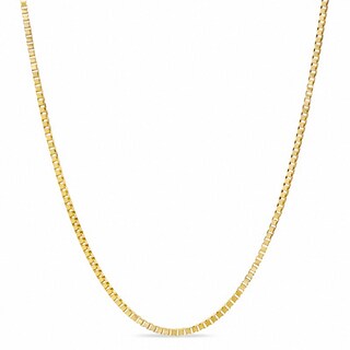 Previously Owned - 0.55mm Box Chain Necklace in Solid 10K Gold - 15"