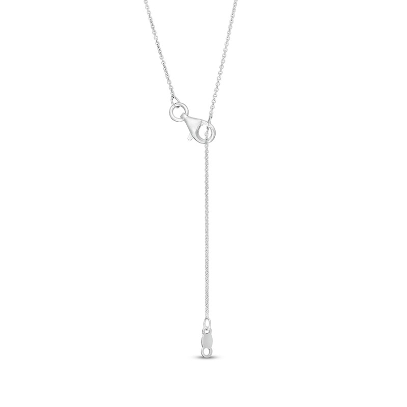 Main Image 3 of Previously Owned - 0.50 CT. T.W. Lab-Created Diamond Frame Pendant in 14K White Gold (F/SI2)