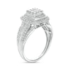 Previously Owned - 0.50 CT. T.W. Princess-Cut Multi-Diamond Vintage-Style Engagement Ring in 10K White Gold