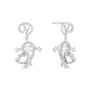 Thumbnail Image 0 of Previously Owned - Disney Treasures Alice in Wonderland 0.085 CT. T.W. Diamond Cheshire Cat Earrings in Sterling Silver
