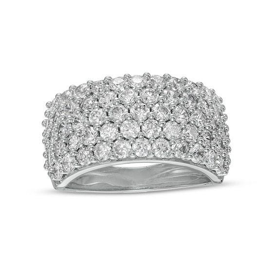 Previously Owned - 3.00 CT. T.W. Lab-Created Diamond Band in 14K White Gold (F/SI2)