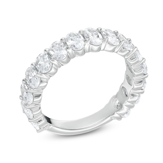 Previously Owned - 3.00 CT. T.W. Oval Lab-Created Diamond Anniversary Band in 14K White Gold (F/SI2)