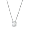 Thumbnail Image 0 of Previously Owned - 0.50 CT. Lab-Created Diamond Solitaire Pendant in 14K White Gold (F/SI2)