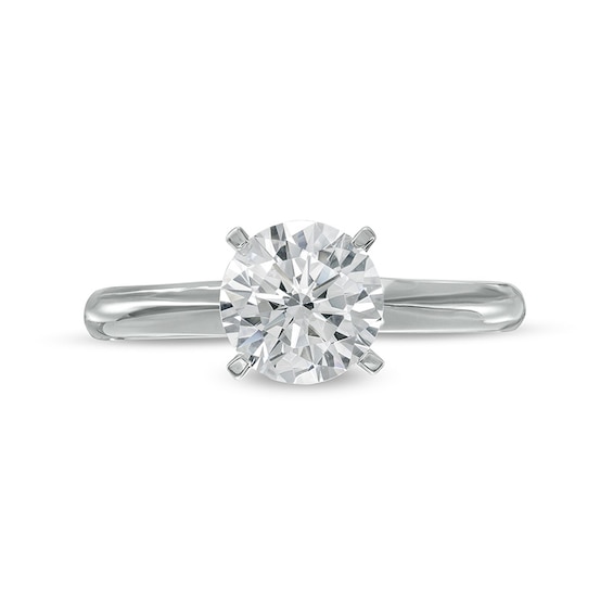 Previously Owned - 1.50 CT. Lab-Created Diamond Solitaire Engagement Ring in 14K White Gold (F/SI2)