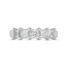 Thumbnail Image 3 of Previously Owned - 1.23 CT. T.W. Princess-Cut Lab-Created Diamond Five Stone Band in 14K White Gold (F/VS2)