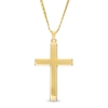Thumbnail Image 0 of Previously Owned - Men's Cross Pendant in 10K Gold – 22"