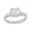 Thumbnail Image 0 of Previously Owned - 1.50 CT. T.W. Lab-Created Diamond Frame Engagement Ring in 14K White Gold (F/I1)