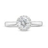 Thumbnail Image 4 of Previously Owned - 1.38 CT. T.W. Lab-Created Diamond Frame Engagement Ring in 14K White Gold (F/SI2)