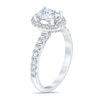 Previously Owned - Royal Asscher® 1.50 CT. T.W. Oval Diamond Frame Engagement Ring in 14K White Gold