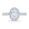 Previously Owned - Royal Asscher® 1.50 CT. T.W. Oval Diamond Frame Engagement Ring in 14K White Gold