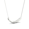 Previously Owned - 0.50 CT. T.W.  Lab-Created Diamond Curved Bar Necklace in 14K White Gold (F/SI2)