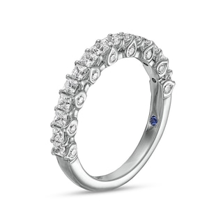 Previously Owned - Vera Wang Love Collection 0.95 CT. T.W. Princess-Cut Diamond Anniversary Band in 14K White Gold