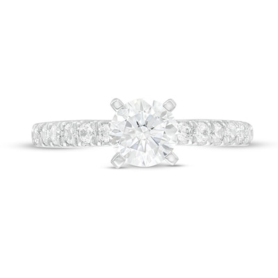 Previously Owned - 1.40 CT. T.W. Lab-Created Diamond Engagement Ring in 14K White Gold (F/SI2)