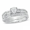 Previously Owned - 1.00 CT. T.W. Canadian Diamond Bridal Set in 14K White Gold (I/I1)