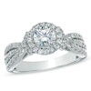 Thumbnail Image 0 of Previously Owned - 1.20 CT. T.W. Diamond Triple Row Engagement Ring in 14K White Gold (I/I1)