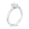 Thumbnail Image 1 of Previously Owned - 0.60 CT. T.W. Emerald-Cut Diamond Frame Engagement Ring in 14K White Gold (I/SI2)