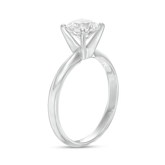 Previously Owned - 1.20 CT. Diamond Solitaire Engagement Ring in 14K White Gold (J/I3)