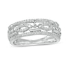 Previously Owned - Peoples Private Collection 0.25 CT. T.W. Diamond Crown Art Deco Ring in 10K White Gold