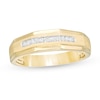 Thumbnail Image 0 of Previously Owned - Men's 0.10 CT. T.W. Diamond Wedding Band in 14K Gold