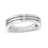 Thumbnail Image 1 of Previously Owned - Vera Wang Love Collection LE 0.065 CT. T.W. Baguette Diamond Trio Wedding Band in 14K White Gold