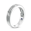 Previously Owned - Vera Wang Love Collection LE 0.065 CT. T.W. Baguette Diamond Trio Wedding Band in 14K White Gold