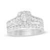 Thumbnail Image 0 of Previously Owned - 2.00 CT. T.W. Canadian Diamond Cushion Frame Bridal Set in 14K White Gold (I/I2)