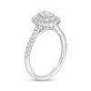 Thumbnail Image 2 of Previously Owned - 0.83 CT. T.W. Oval Diamond Double Frame Engagement Ring in 14K White Gold