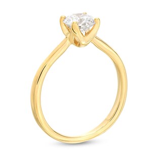 Previously Owned - Trouvaille Collection 1.00 CT. Diamond Solitaire Engagement Ring in 18K Gold (F/I1)