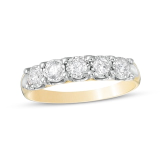 Previously Owned - 0.50 CT. T.W. Diamond Five Stone Anniversary Ring in 10K Gold