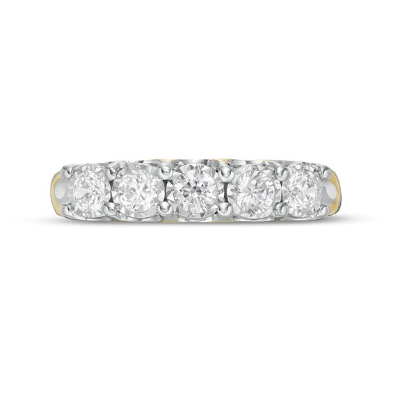 Previously Owned - 0.50 CT. T.W. Diamond Five Stone Anniversary Ring in 10K Gold