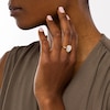 Thumbnail Image 2 of Previously Owned - EFFY™ Collection Mother-of-Pearl and 0.05 CT. T.W. Diamond Abstract Ring in 14K Gold