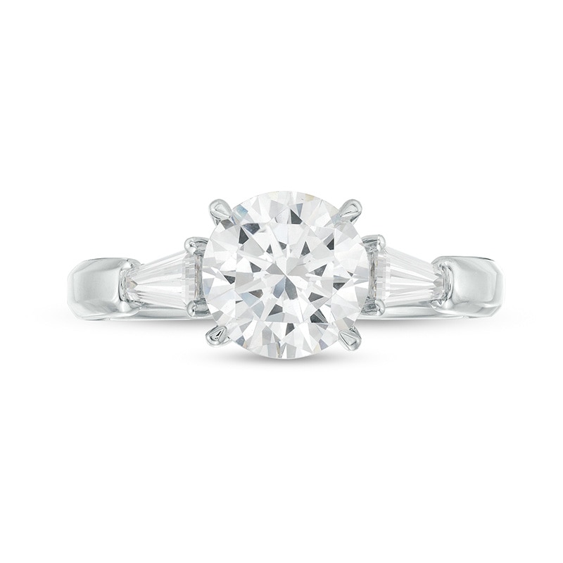 Previously Owned - 2.50 CT. T.W. Lab-Created Diamond Engagement Ring in 14K White Gold (F/I1)