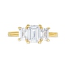 Previously Owned - 2.00 CT. T.W. Emerald-Cut Lab-Created Diamond Three Stone Engagement Ring in 14K Gold (F/SI2)