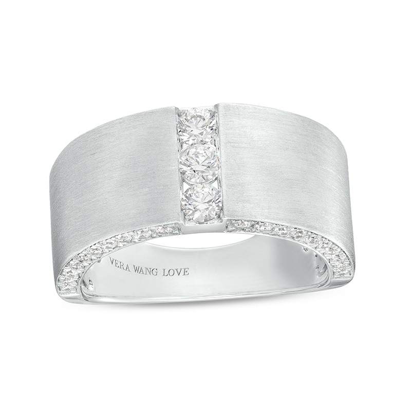 Previously Owned - TRUE Lab-Created Diamonds by Vera Wang Love Men's 0.69 CT. T.W. Wedding Band in 14K White Gold|Peoples Jewellers
