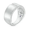 Previously Owned - TRUE Lab-Created Diamonds by Vera Wang Love Men's 0.69 CT. T.W. Wedding Band in 14K White Gold