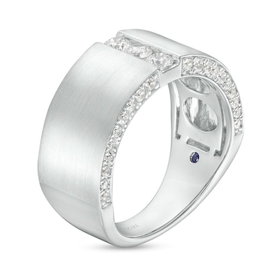 Previously Owned - TRUE Lab-Created Diamonds by Vera Wang Love Men's 0.69 CT. T.W. Wedding Band in 14K White Gold