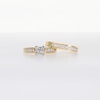 1.00 CT. T.W. Quad Square-Cut Diamond Bridal Set in 14K Gold