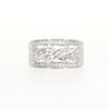 0.49 CT. T.W. Diamond Swirl Band in 10K White Gold