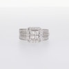 1.50 CT. T.W. Quad Princess-Cut Diamond Framed Bridal Set in 14K White Gold