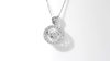 Unstoppable Love™ 6.5mm Lab-Created White Sapphire Circle Pendant in Sterling Silver