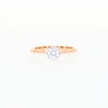 0.50 CT. T.W. Certified Canadian Diamond Frame Engagement Ring in 14K Rose Gold (I/I1)