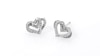 The Kindred Heart from Vera Wang Love Collection 0.15 CT. T.W. Diamond Mini Stud Earrings in Sterling Silver