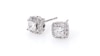 Vera Wang Love Collection 0.37 CT. T.W. Princess-Cut Diamond Frame Stud Earrings in 14K White Gold