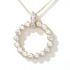 0.45 CT. T.W. Diamond Circle Pendant in 10K Gold