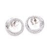 0.15 CT. T.W. Diamond Swirl Circle Stud Earrings in Sterling Silver