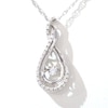 Unstoppable Love™ 0.15 CT. T.W. Diamond Woven Teardrop Pendant in Sterling Silver