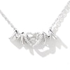 Unstoppable Love™ 0.04 CT. T.W. Diamond "MOM" Heart Necklace in Sterling Silver