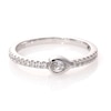 Vera Wang Love Collection 0.30 CT. T.W. Pear-Shaped Diamond Sideways Stackable Band in 14K Gold