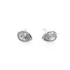 0.15 CT. T.W. Pear-Shaped Diamond Solitaire Stud Earrings in 10K White Gold