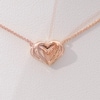 The Kindred Heart from Vera Wang Love Collection Mini Necklace in 14K Rose Gold - 19"